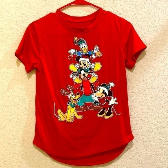 🌹Host Pick🌹▶️Disney◀️ Christmas Tee Womens Size 1 Xs - Picture 1 of 3